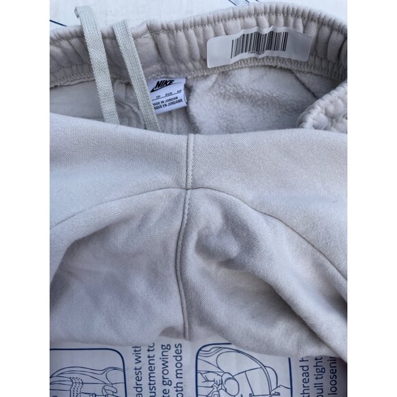 Nike UNisex XS Xtra Small Jogger Sweatpants Beige Fleece Lined Elastic Waistband - Picture 5 of 11